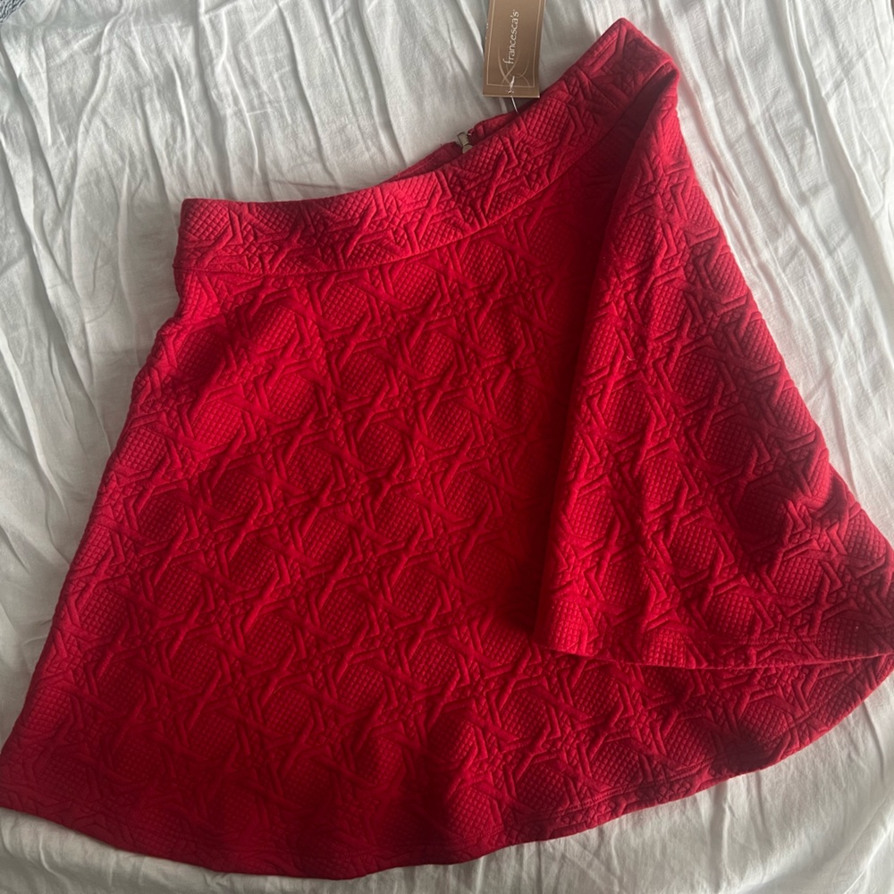 Red skirt